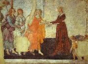 Sandro Botticelli, Venus and the Three Graces presenting Gifts to Young Woman